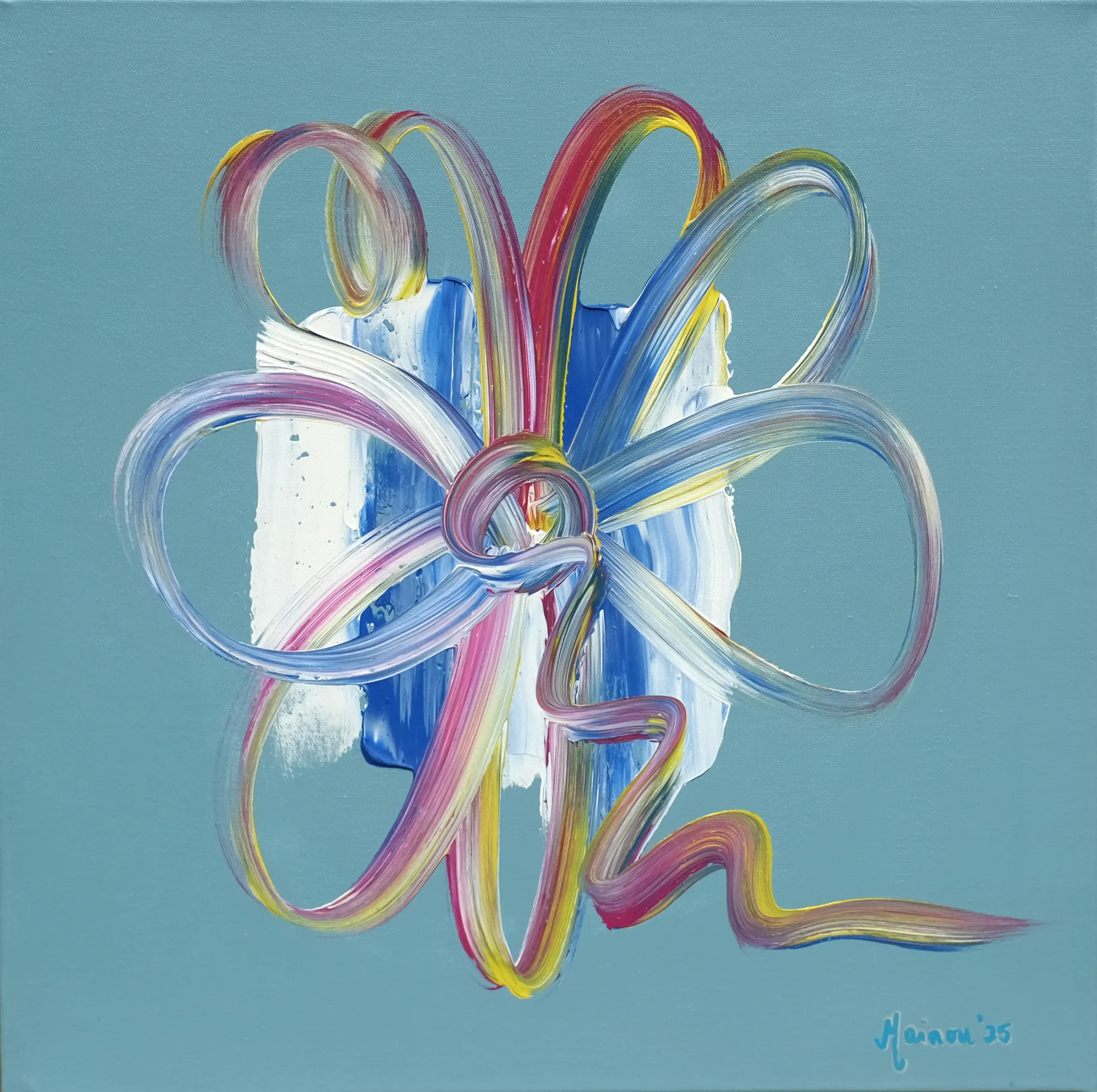 Listones 2 - Acrílico sobre lienzo